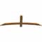 Ekena Millwork Bellingham Timber Gable Bracket, Western Red Cedar, 60"W x 20"H x 1 1/2"D x 3 1/2"F, 8/12 Pitch GBW060X20X0204BEL00SWR - alternate 4